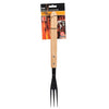 Collezione barbecue collezione barbecue fork di carne di lusso 41 cm in acciaio inossidabile in quercia