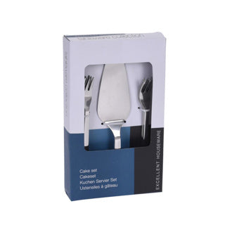 Eccellente casalinga casalinga forchette per torte + scoop in acciaio inossidabile a 9 pezzi