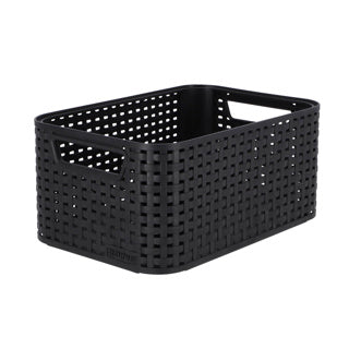 Curver style mand s rotanstyle antraciet 12,9x28,5x19,4cm
