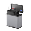 Hailo 0630-220 öko duo plus l pedaalemmer 17+9l rvs zilver