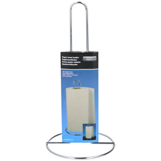 Basic keukenrolhouder 28 cm rvs