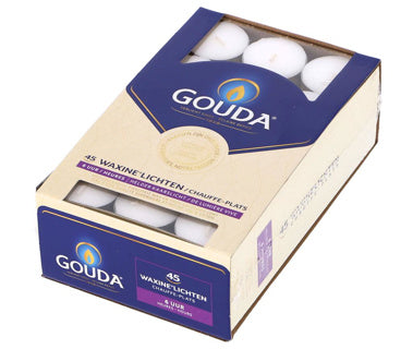 Gouda Gouda Tealights 45 pezzi bianchi