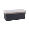 Bloembak 12 x 16 x 40 cm pp assorti kleur | 6 stuks