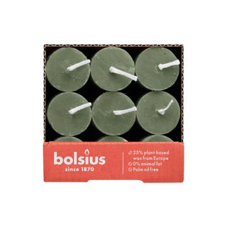 Bolsius Dinner Candle Rustic Olive Green 27 cm