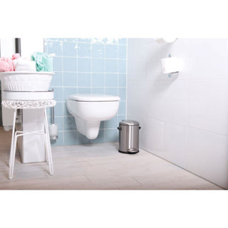 Eko Vepa Bins Pedal Bin Belle Deluxe Mat de acero inoxidable 3 litros