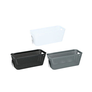 Opbergmand 30x13x11,5 cm assorti | 4 stuks