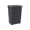 Curver Curver Style Wicker Look Cesta de lavandería 60L Anthracite