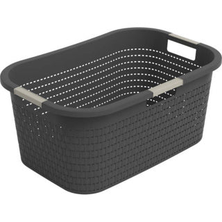 Cesta de lavandería de Rotho 40L país antracita