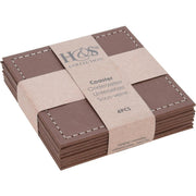 Home styling onderzetterset kunstleer 4-delig 10x10cm - afbeelding 1