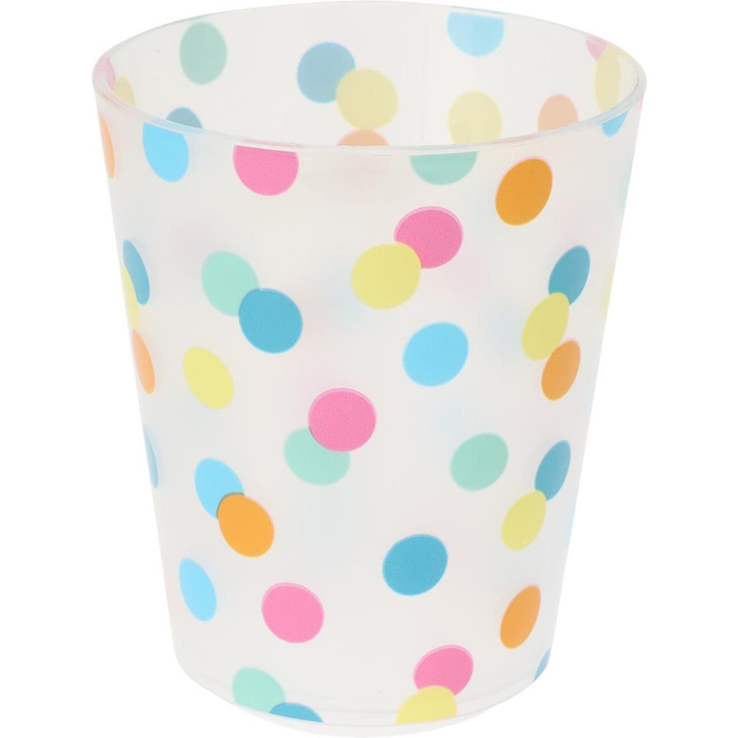 Ottimo set bicchieri casalinghi coriandoli 4 pezzi in plastica