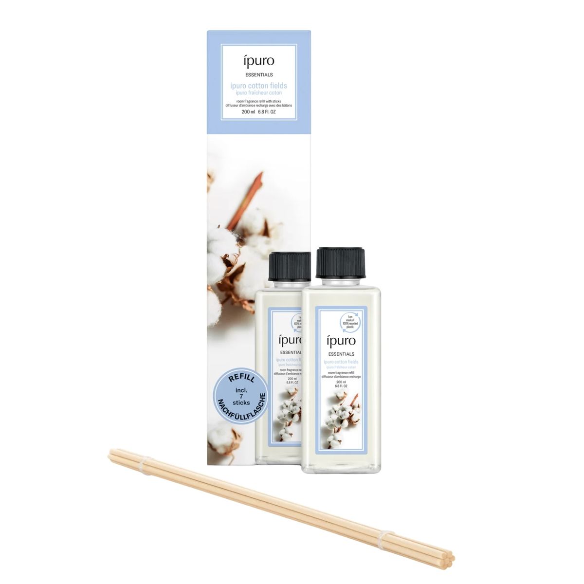 Ricarica per diffusore di fragranze Ipuro Campi di cotone da 200 ml