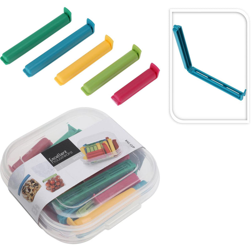 Eccellente casalinghi fermagli per alimenti freschi 24 pz