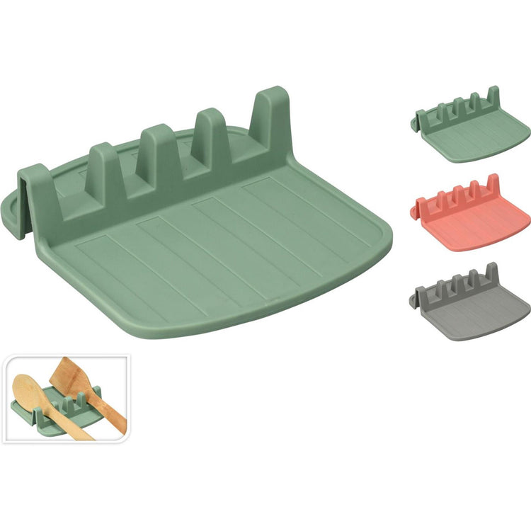 Excelente soporte para cucharas de cocina para 4 cucharas.