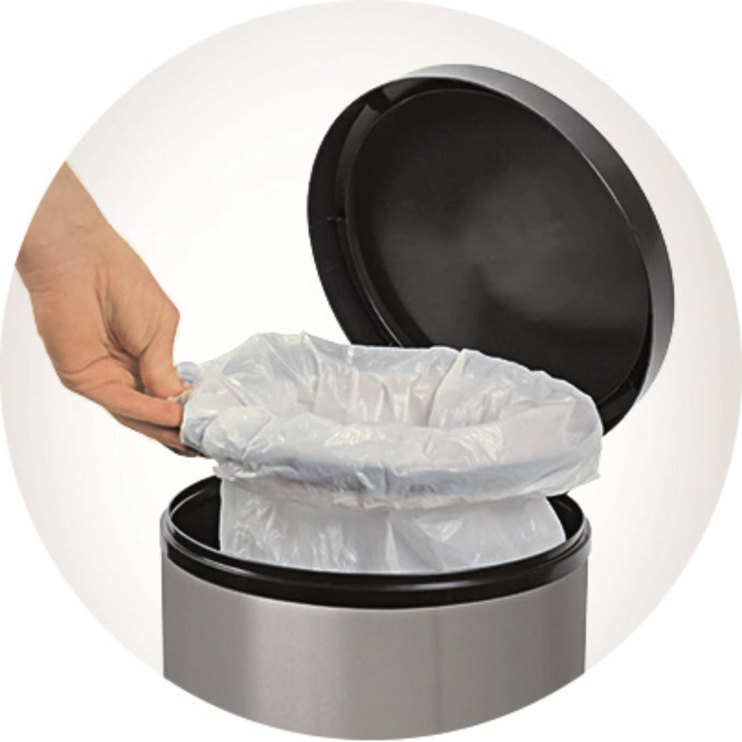 Rotho Rotho Paso Pedal Bin 30l METALLIC SILVER NERO
