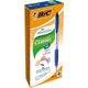 Penna a sfera Bic Atlantis impugnatura blu ricaricabile con clip a pulsante