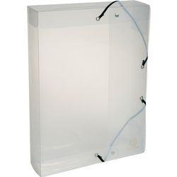 Caja carpeta exacompta cristal a4 transparente