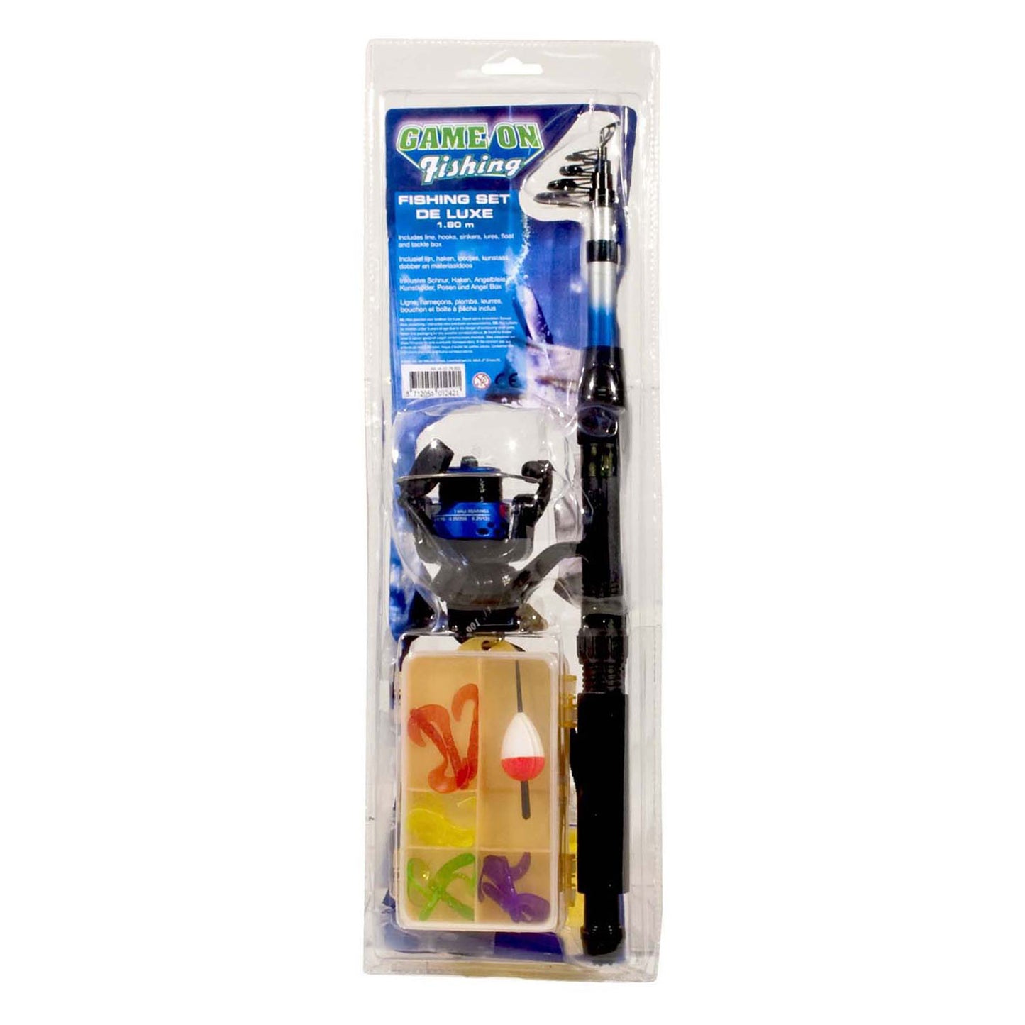 Game on Fishing Tele Werphengel con accessori, 2,10 m
