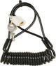 Cerradura en espiral Dresco - 4mm - 150cm - negro