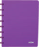 Atoma - taccuino alla moda | ft a5 | 144 pagine | plaid commerciale | viola trasparente
