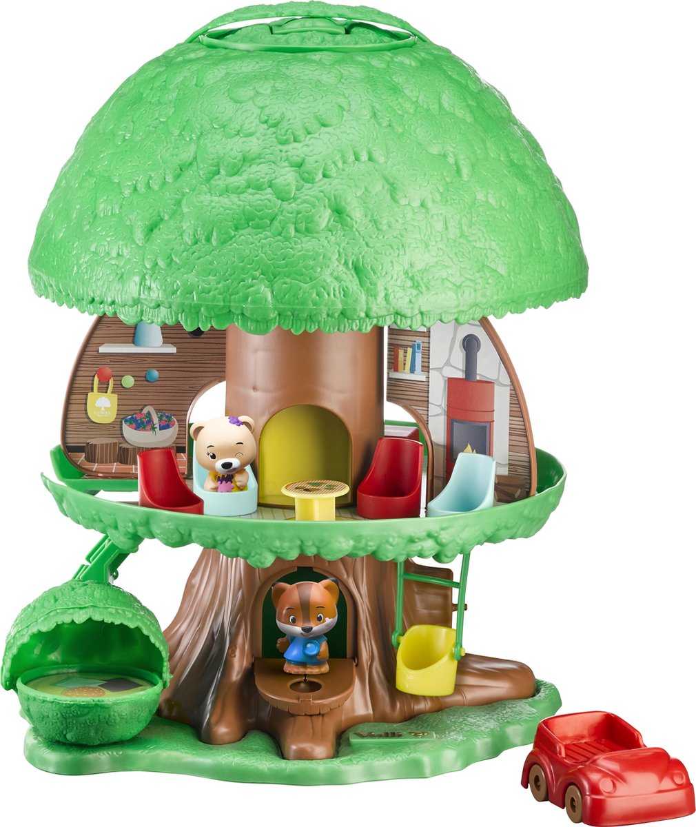 Albero da gioco magico Klorofil - giocattoli interattivi per bambini - giocattoli con animali - giocattoli da 18 mesi - inclusi 2 animali: Eliot la volpe Ruby l'orso - 15 pezzi