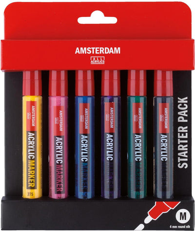 Talens Amsterdam Acrylic Marker Basisset, 6dlg.