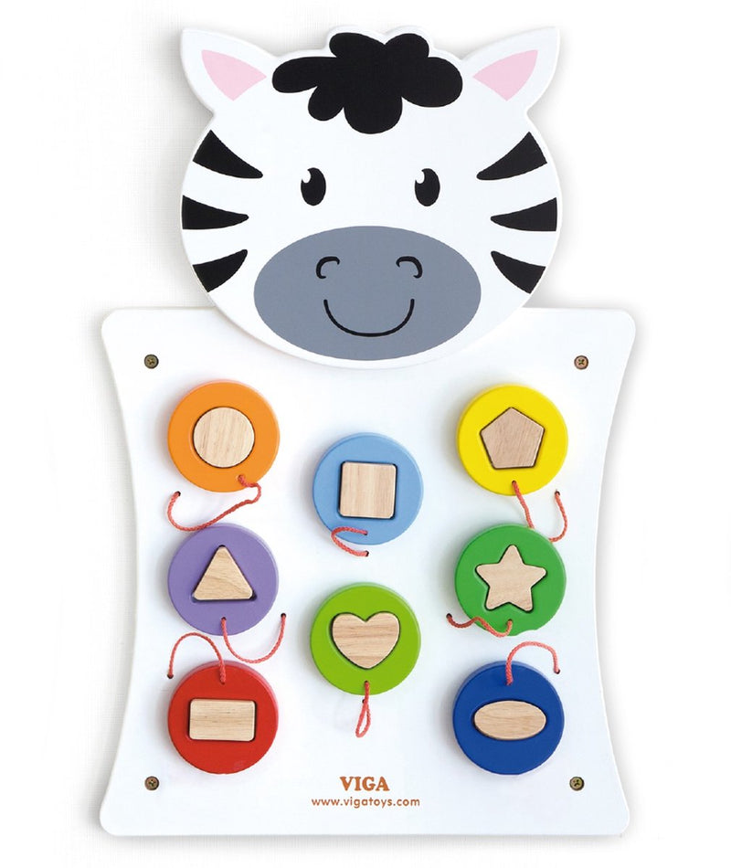 Tavola attività Viga, zebra, dimensioni 36x55x3,5 cm, 1 pezzo