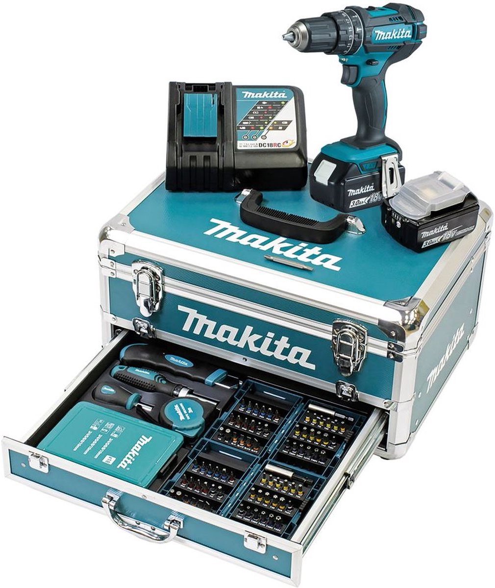 Makita dhp482rfx9 - taladro/destornillador de impacto inalámbrico