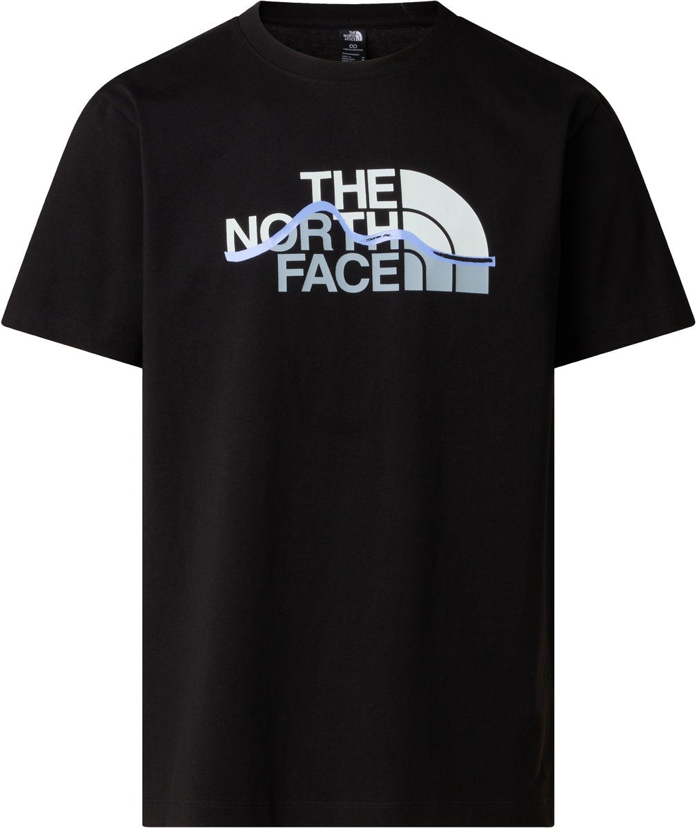 Maglietta outdoor da uomo The North Face M Mountain Line Regular a maniche corte - TNF nera