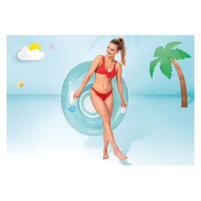 Intex - Gekleurde loungestoel voor op het water-Roze