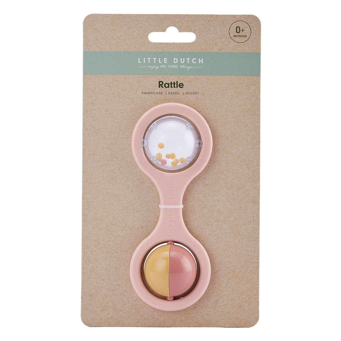 Little Dutch Ball Rattle Pink