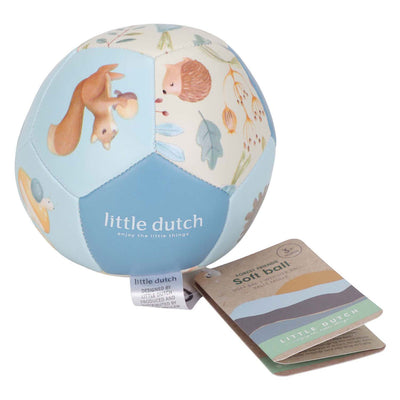 Rubo toys little dutch forest friends softbal 10 cm blauw