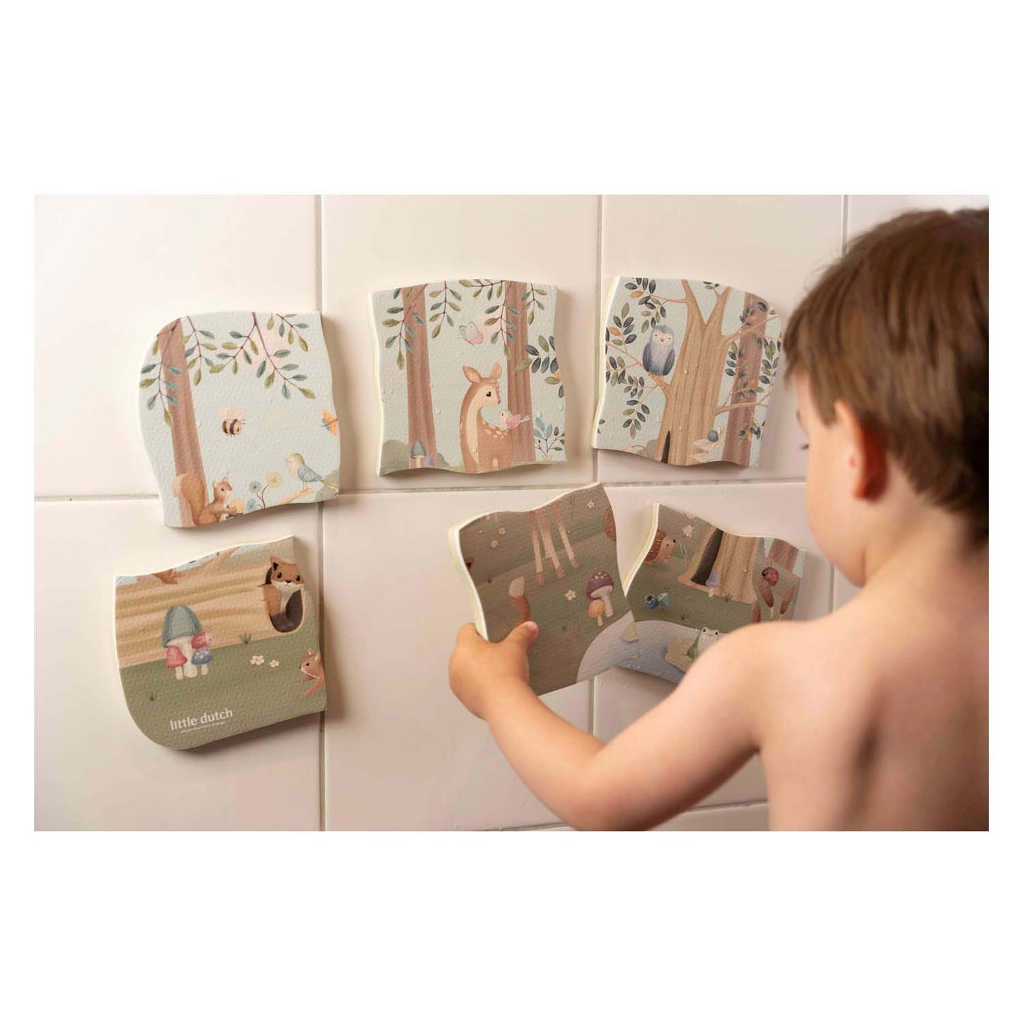 Piccolo puzzle del bagno di Friends forestale olandese