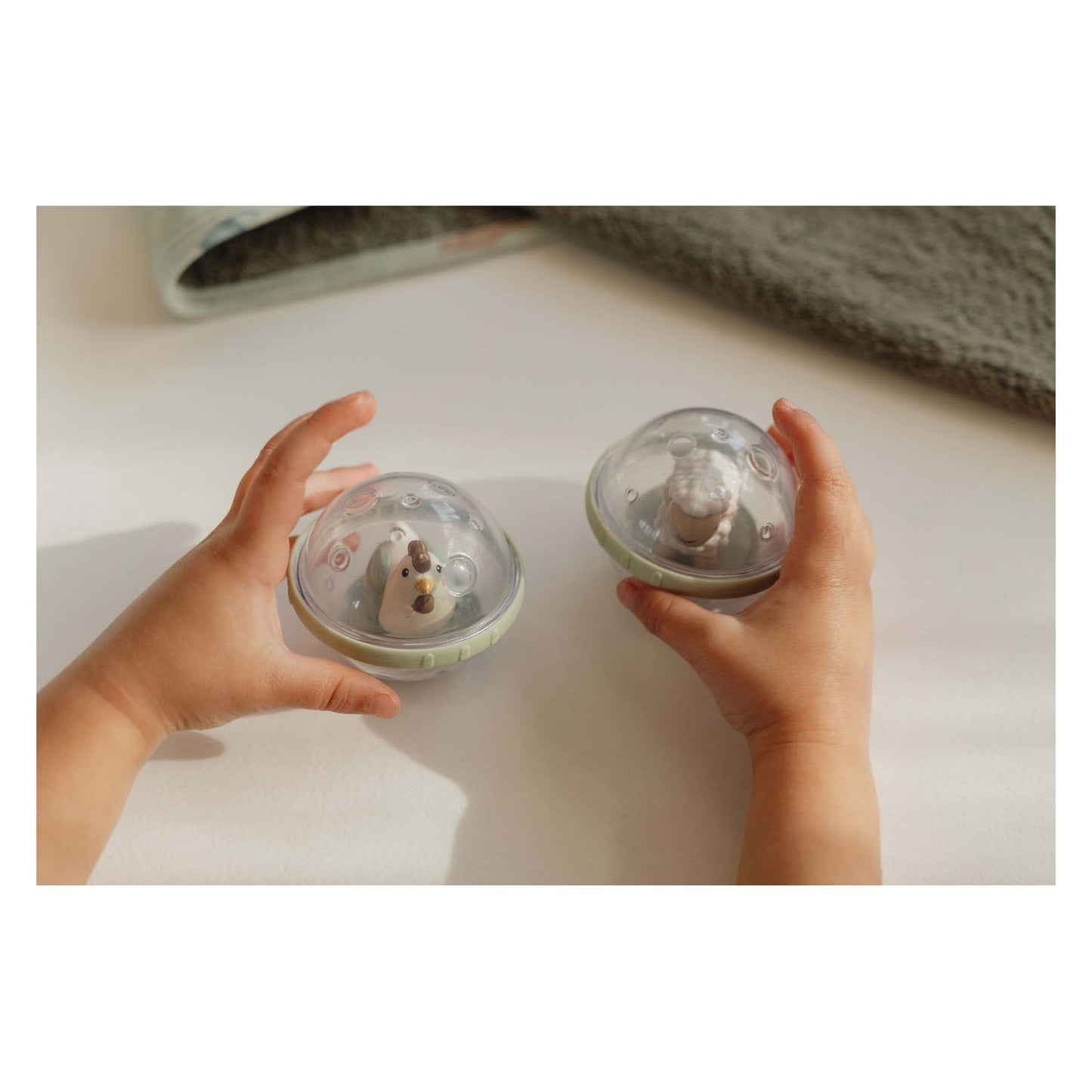Piccole palline rotanti della fattoria olandese, set di 2
