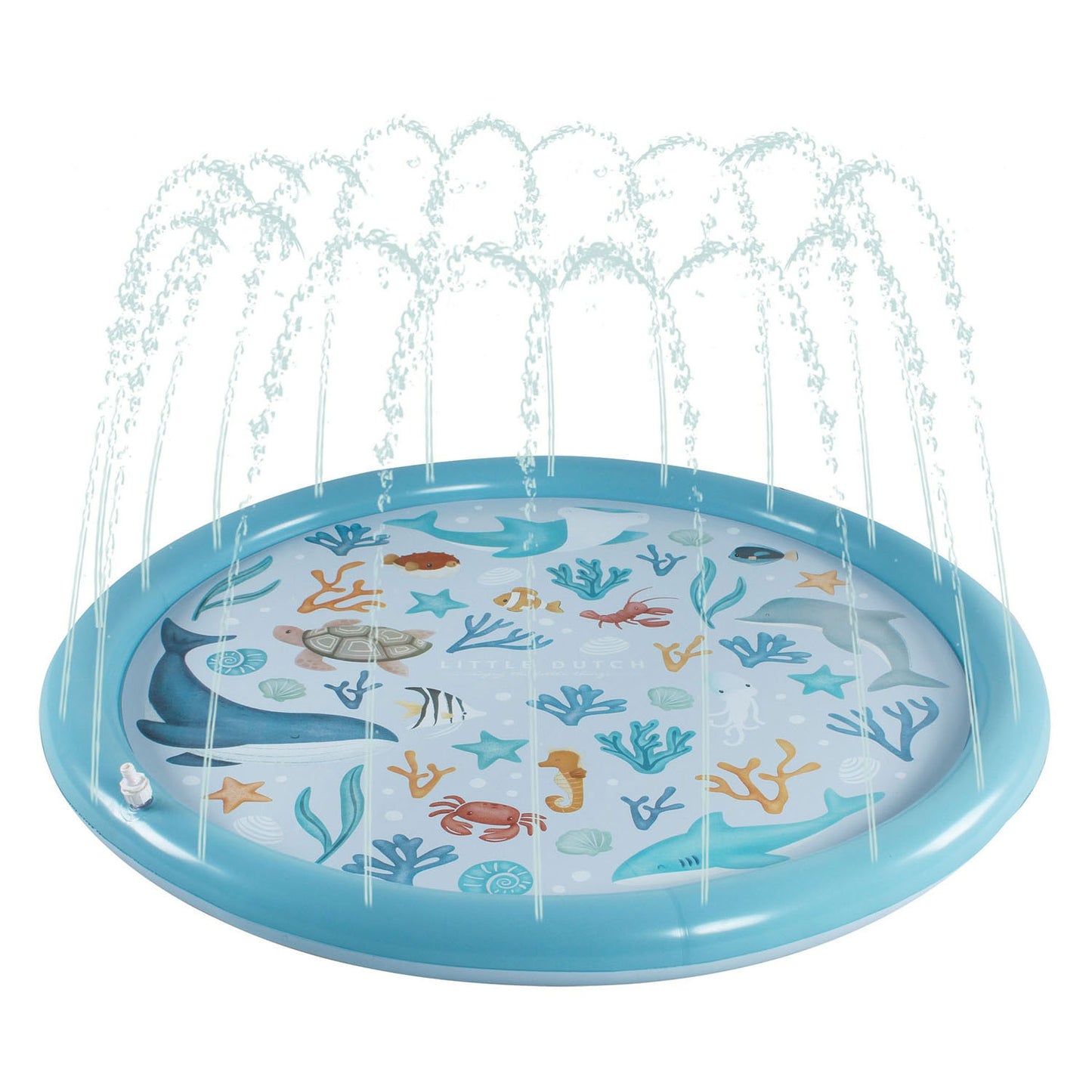Little dutch ocean dreams waterspeelmat blauw, 150cm