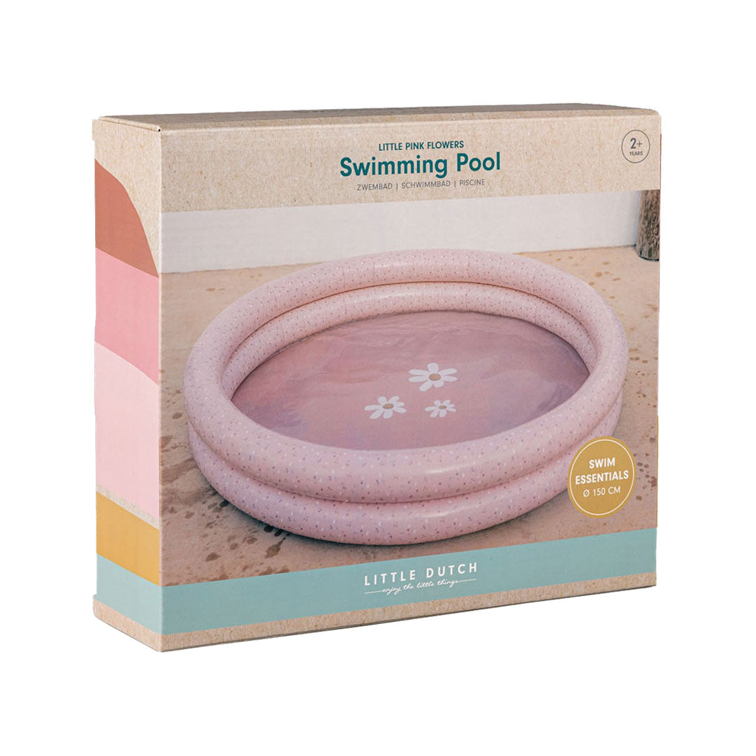 Piccole piscina olandese fiori e farfalle rosa 150 cm