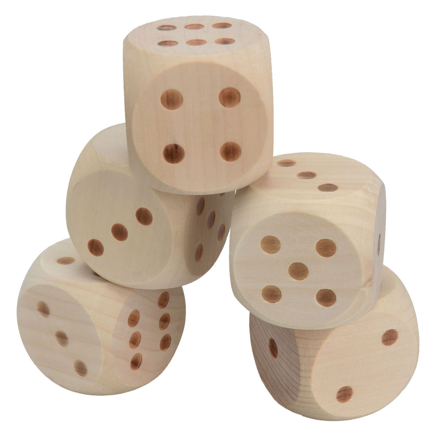 Outdoor play houten mega dobbelstenen