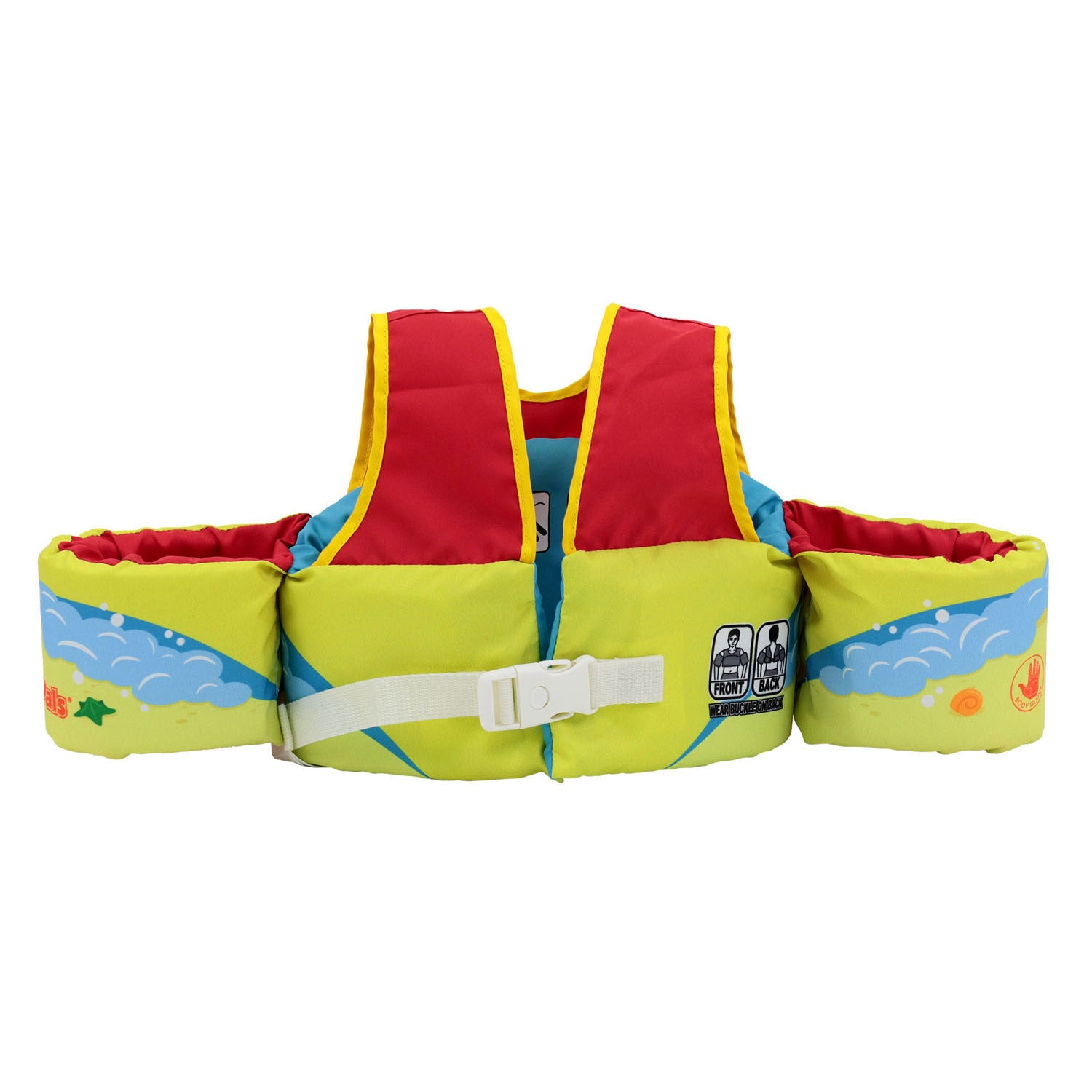 Chaleco de natación de paletas paldillas Krab, de 3 a 6 años