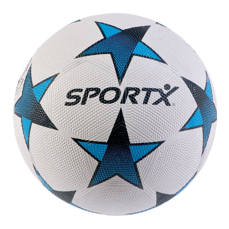 Sportx voetbal rubber blue star 360-380gr