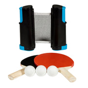 Sportx oprolbare tafeltennisnet met 2 batjes - afbeelding 1