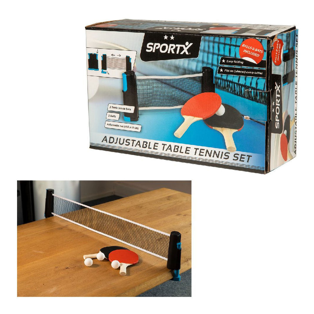 Rete di tennis da tavolo artobile Sportx con 2 pipistrelli