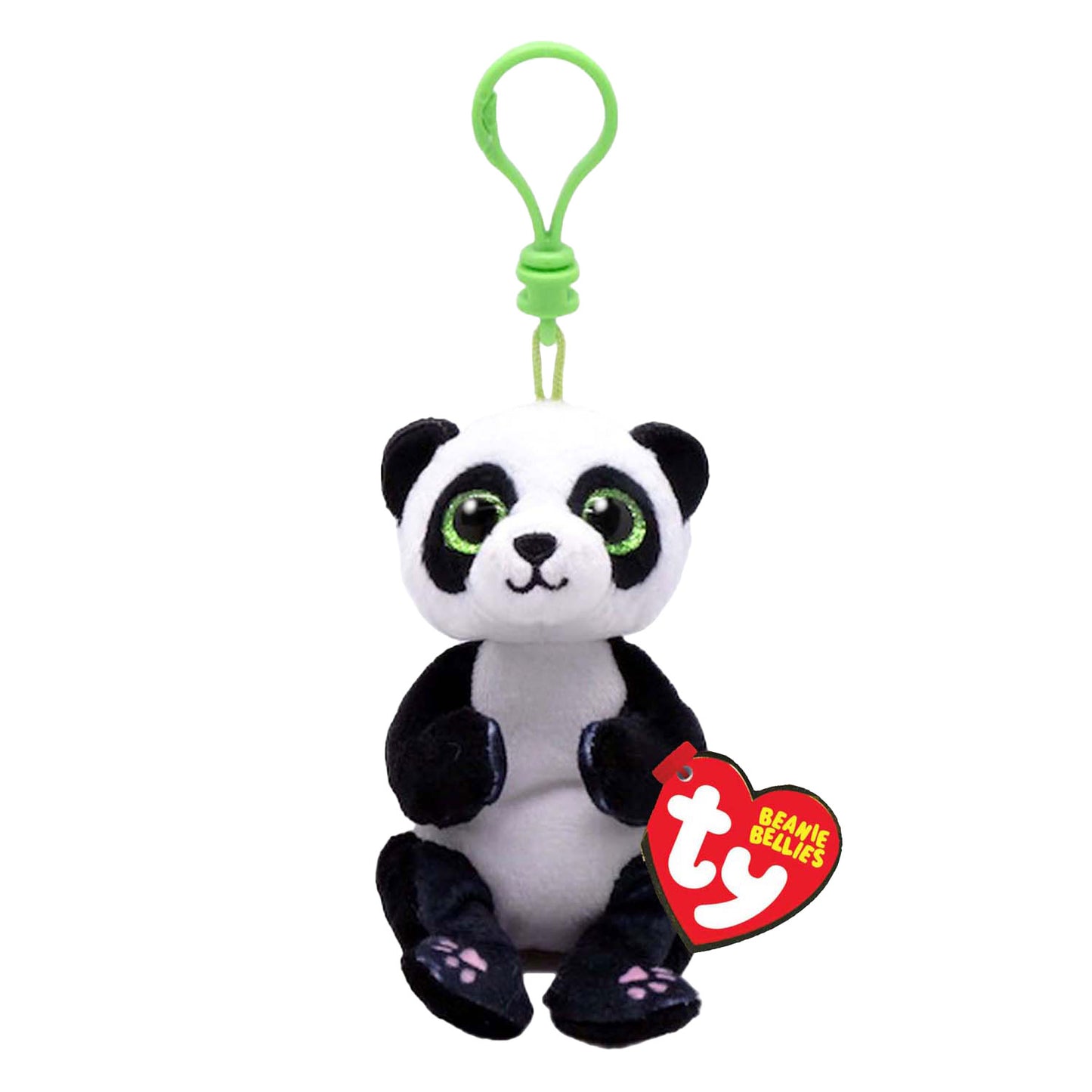 Ty beanie babies bellies clip ying panda, 10cm