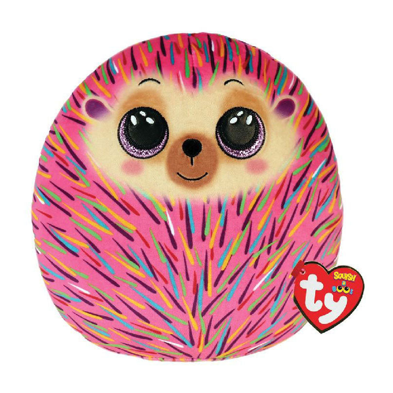 Ty squish a boo hildee pink hedgehog, 20cm