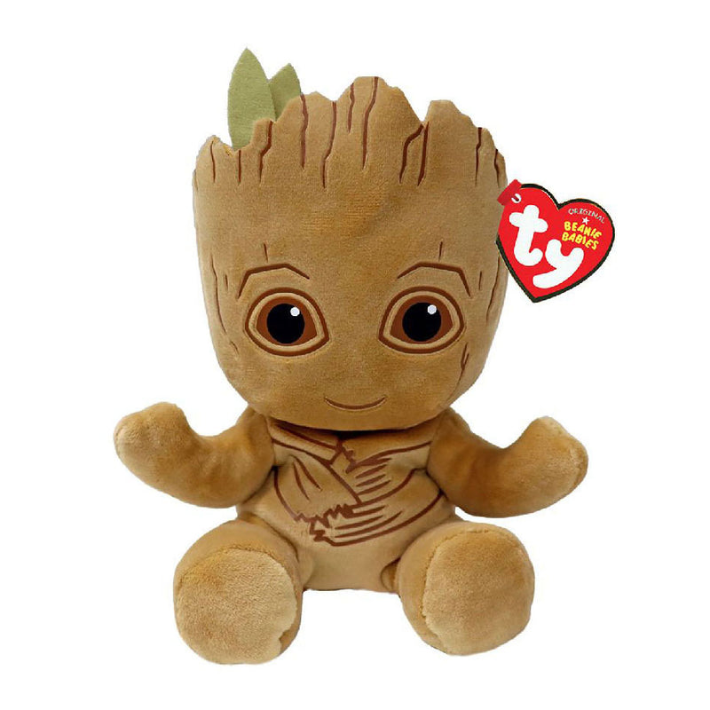 Ty Beanie Babies Marvel Groot morbido, 15 cm