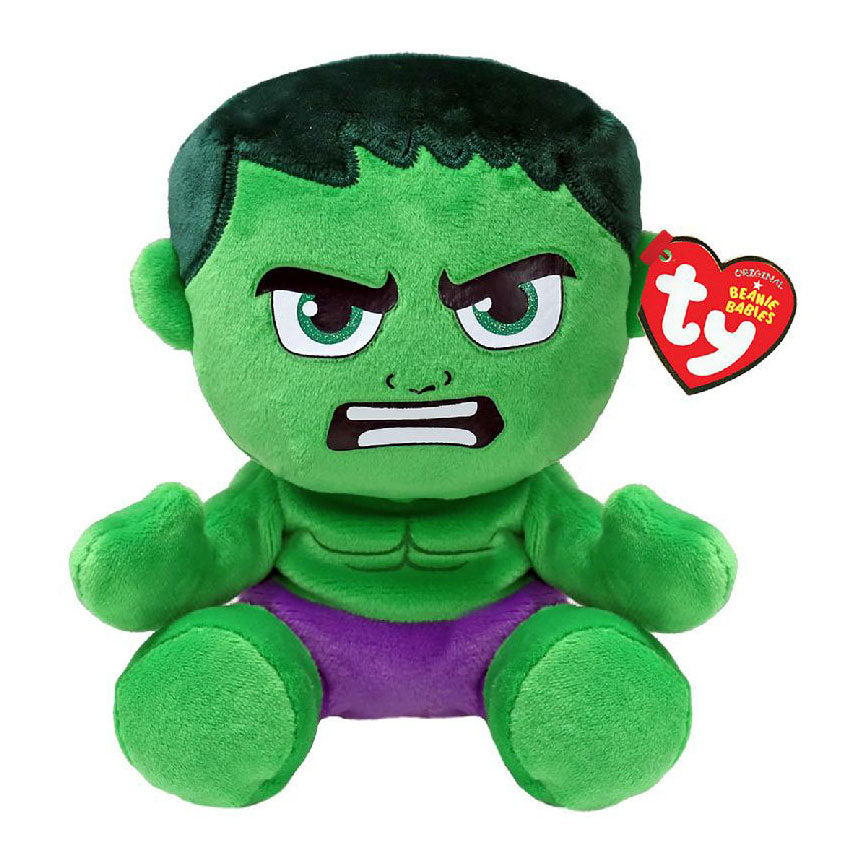 Ty beanie babies marvel avengers knuffel hulk 15 cm
