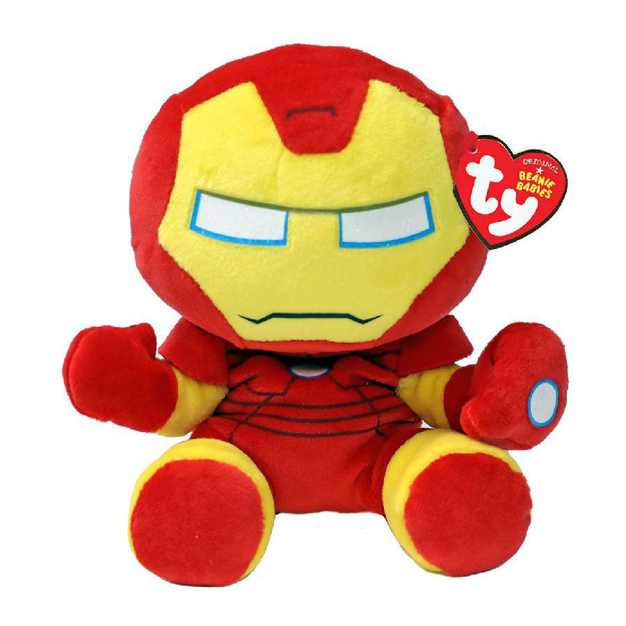 Ty beanie babies iron man soft, 15cm