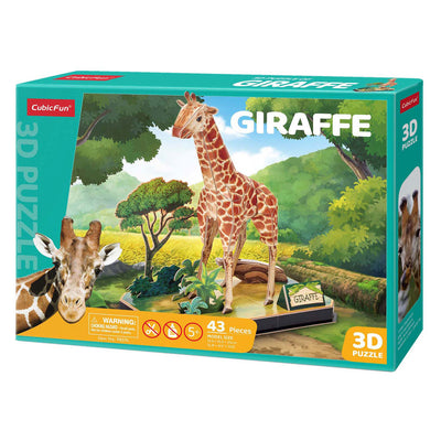 Jirafa de rompecabezas 3d cúbico diversión
