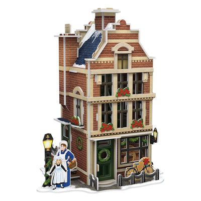Cubic fun 3d puzzel hollanse bakkerij met led verlichting - 65st.