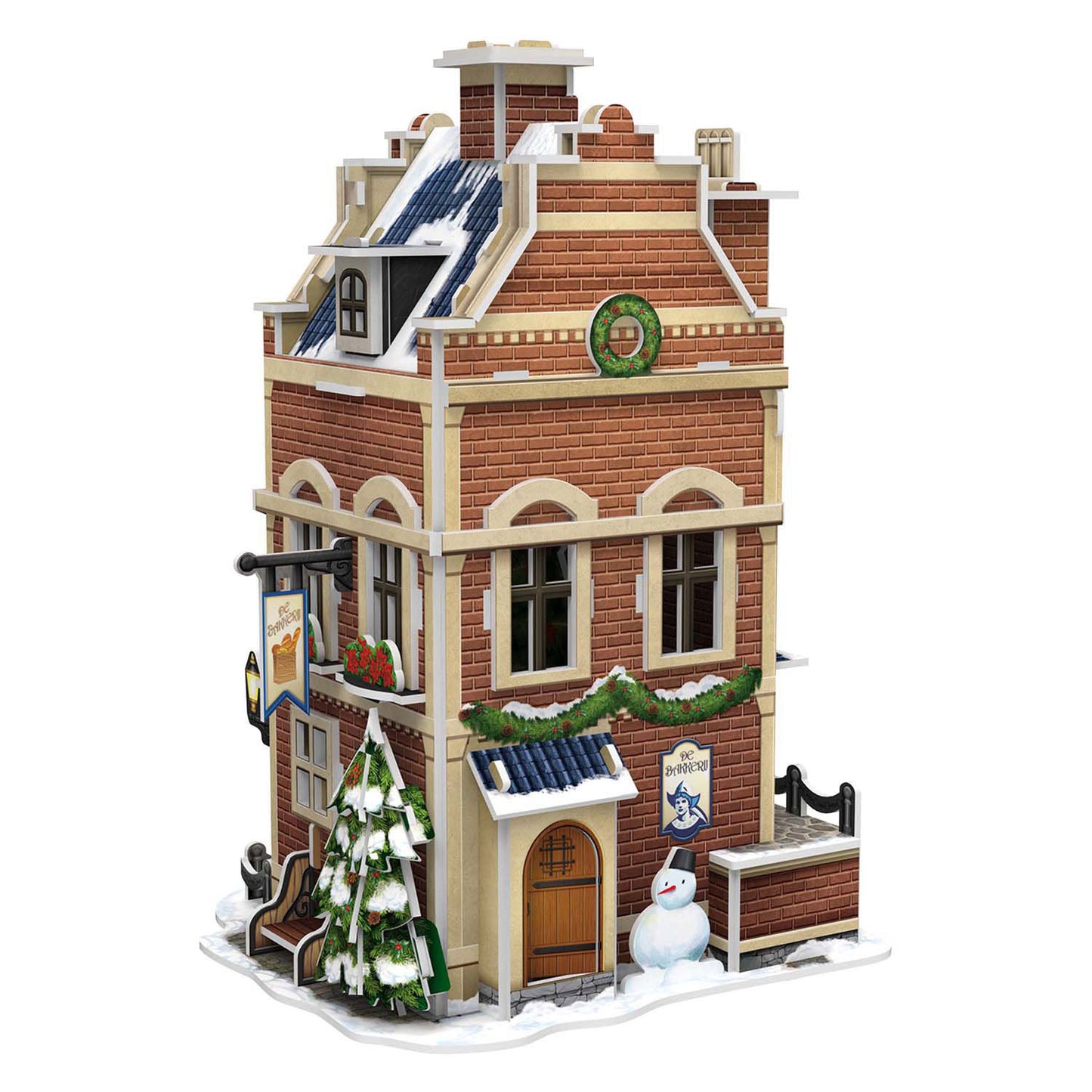 Divertimento cubico divertimento 3d puzzle Hollase Bakery con illuminazione a LED