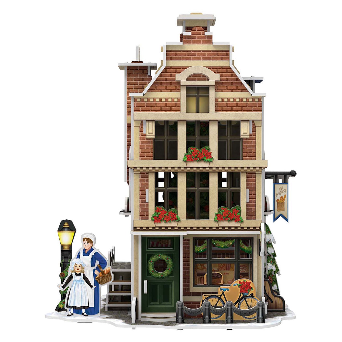 Divertimento cubico divertimento 3d puzzle Hollase Bakery con illuminazione a LED