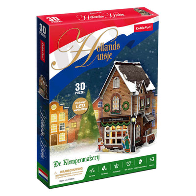 Cúbico Fun 3D Puzzle Klompenmakerij con iluminación LED